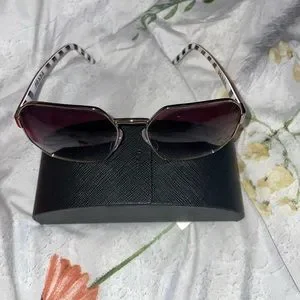 Prada sunglasses, red frame. Worn but gently Prada | Accessories | Prada Sunglasses Red Frame Worn But  main image 3
